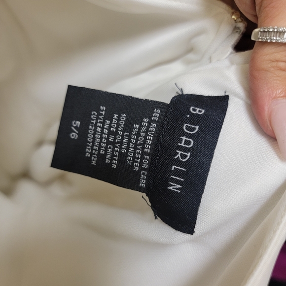 White dress with gold sequin - Picture 4 of 5